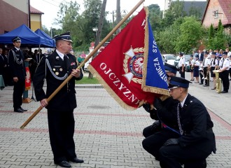 Obrazek: Sztandar na 15-lecie OSP Przydonica